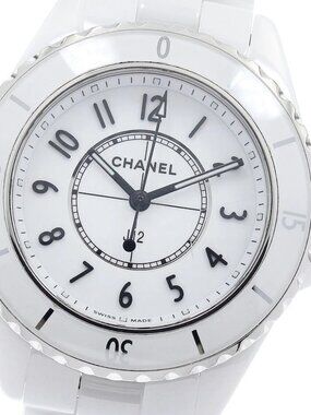 CHANEL J12 White Ceramic white Dial Quartz Ladies Watch_946756